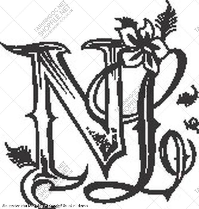 file vector chu long dep mat nghe thuat nl 